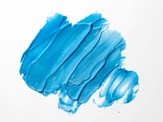 Arte abstracto de trazo de pincel azul