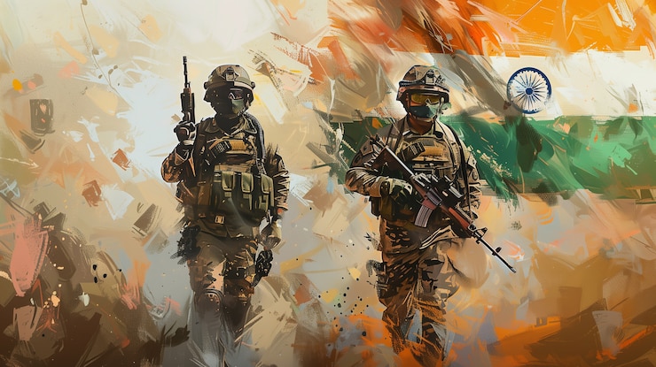 Foto gratuito arte digital que representa el día de la independencia de la india