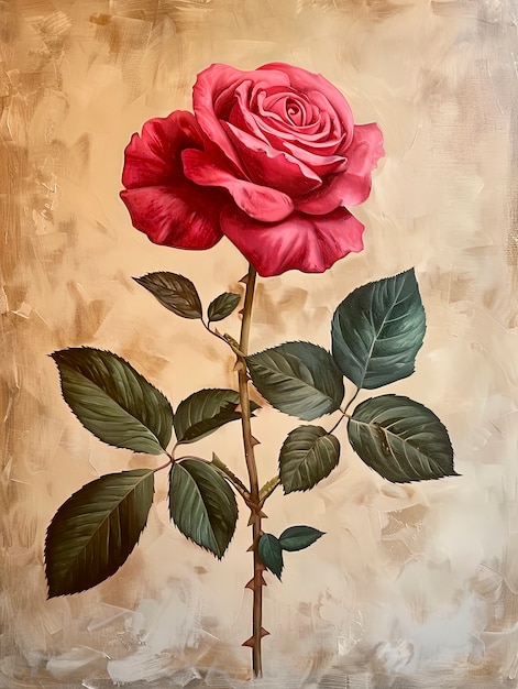 Foto gratuita arte digital de rosas antiguas