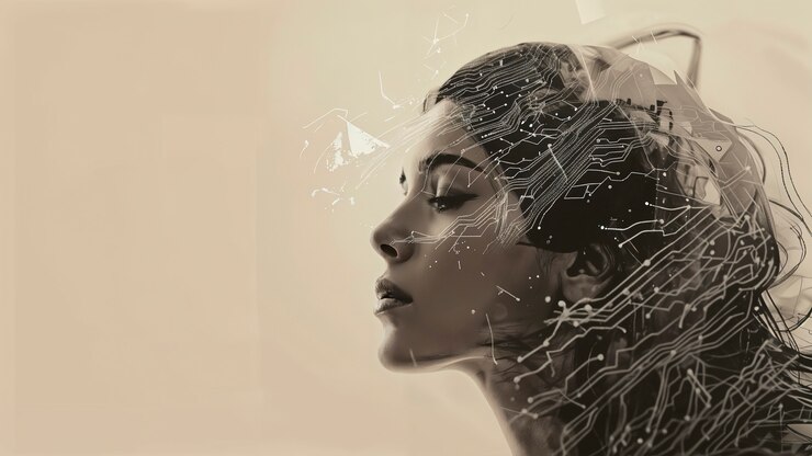 Foto gratuito arte digital de la tecnología de la inteligencia artificial