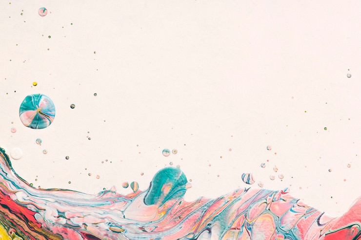 Foto gratuito arte experimental hecho a mano con un fondo estético y colorido