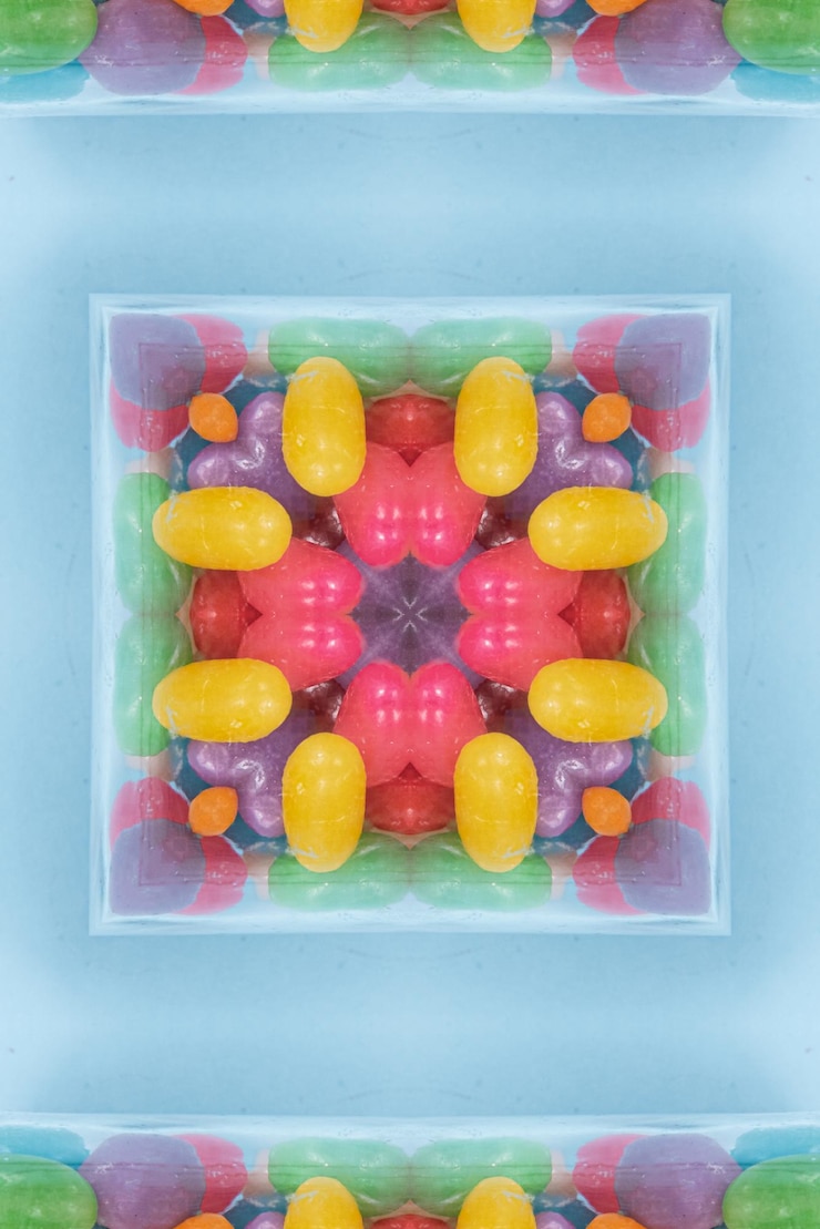 Foto gratuito arte de mandala fondo de patrón de colores