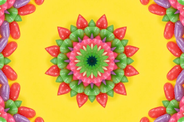 Arte de mandala Fondo de patrón de colores