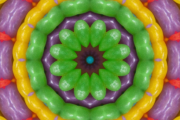 Arte de mandala Fondo de patrón de colores