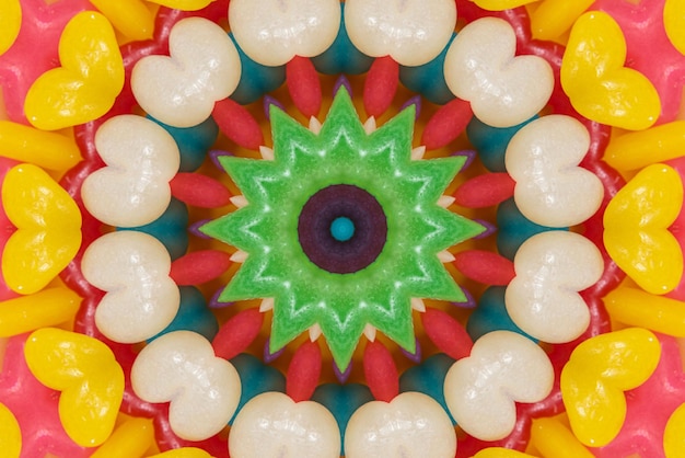 Foto gratuita arte de mandala fondo de patrón de colores