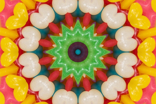 Arte de mandala Fondo de patrón de colores