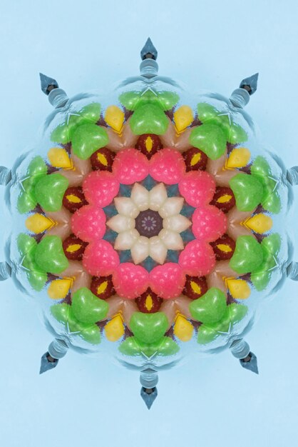 Arte de mandala Fondo de patrón de colores
