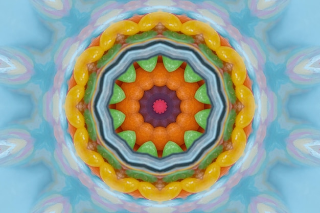 Arte de mandala Fondo de patrón de colores