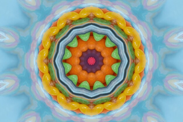 Arte de mandala Fondo de patrón de colores