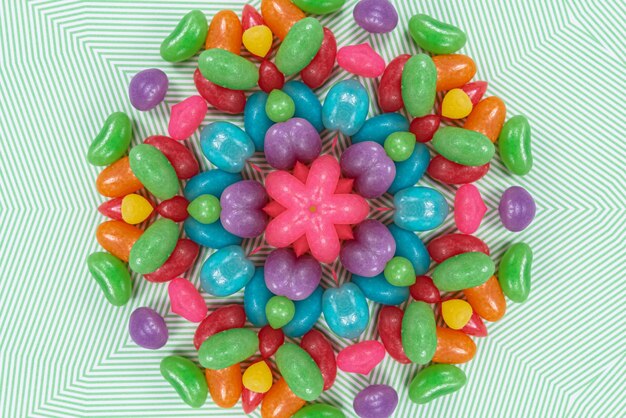 Arte de mandala Patrón de colores de fondo 3D