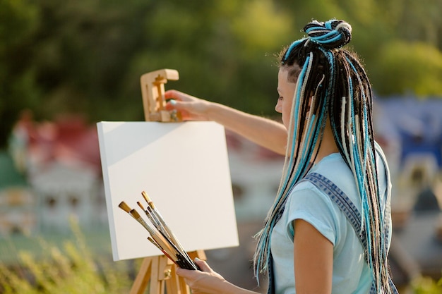 El artista pintando al aire libre