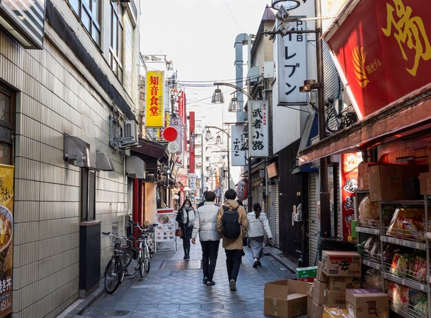 Aspectos del paisaje urbano de la ciudad de tokio durante el día.