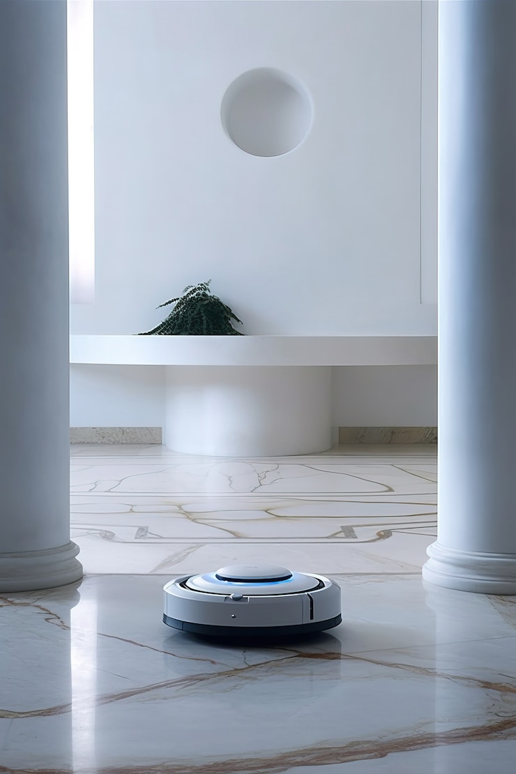 Foto gratuito aspiración con robot de neón