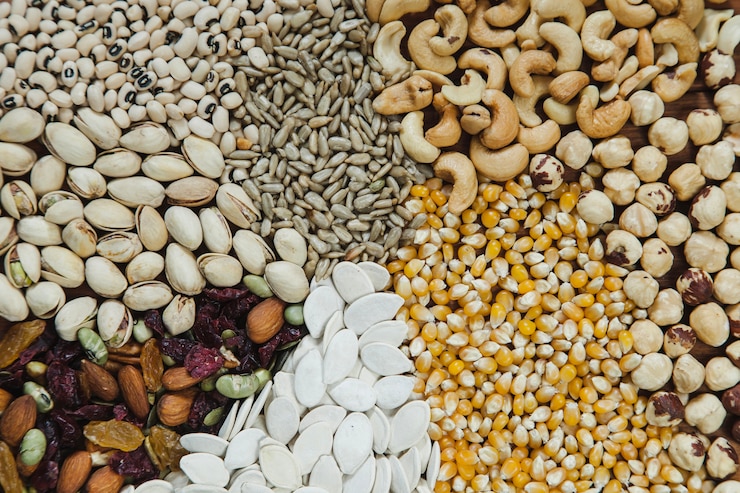 Photo Gratis assorted seeds background