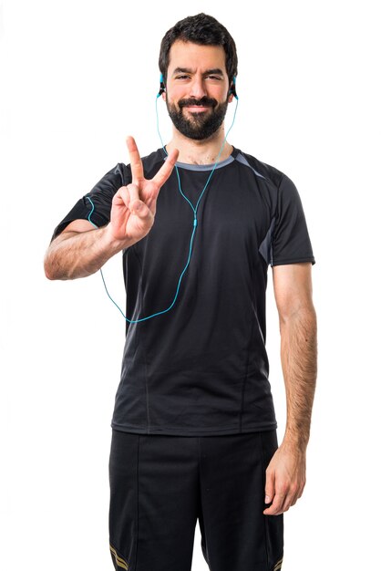 Auriculares cuerpo delgado ganador carrera