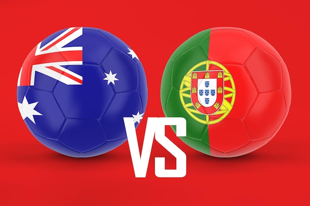 Foto gratuita australia vs portugal fútbol