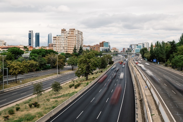 Foto gratuita autopista m30 en madrid