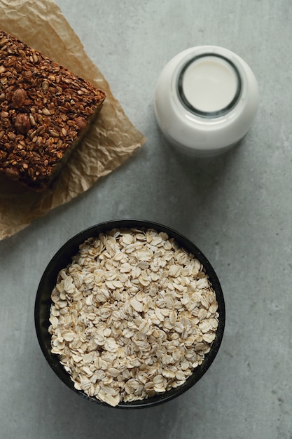 Avena saludable para el desayuno