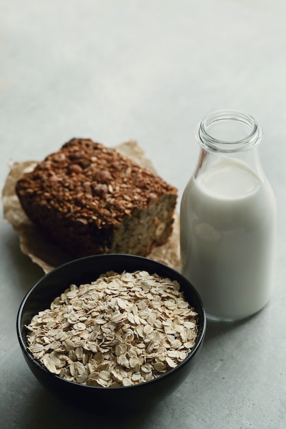 Avena saludable para el desayuno