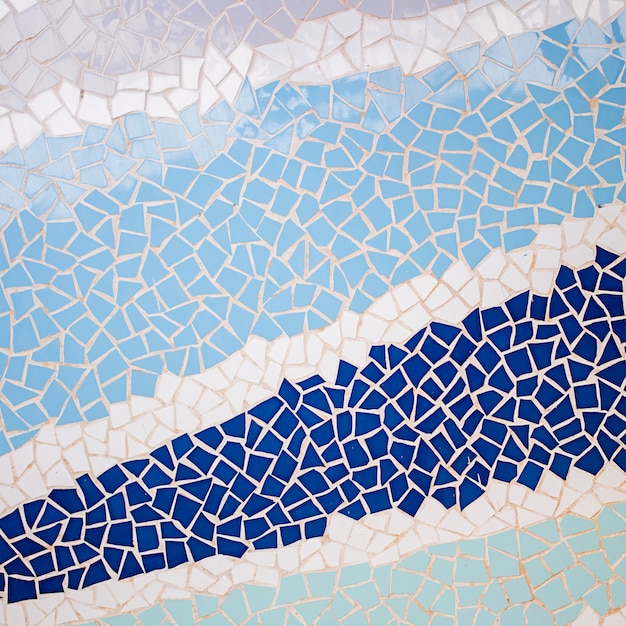 Foto gratuita azul pequeñas baldosas irregulares textura de la pared
