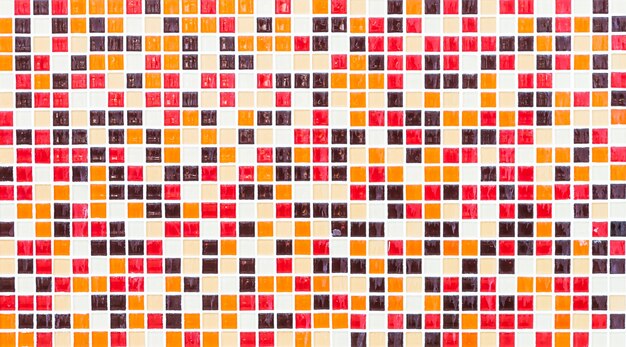 Los azulejos de mosaico de colores