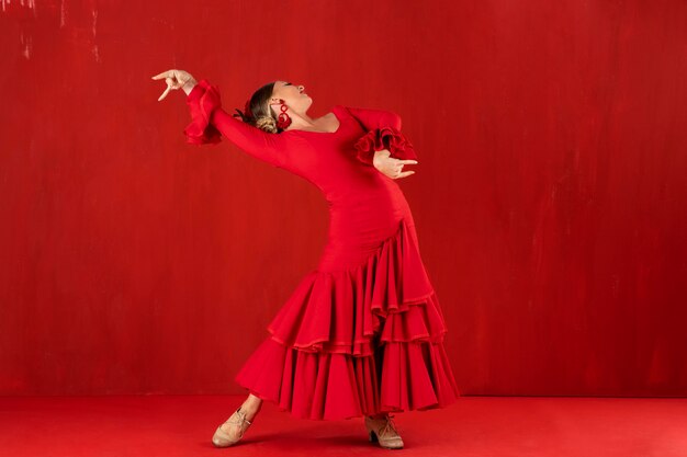 Bailaora de flamenco apasionada y elegante