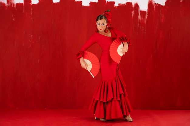 Bailaora de flamenco apasionada y elegante