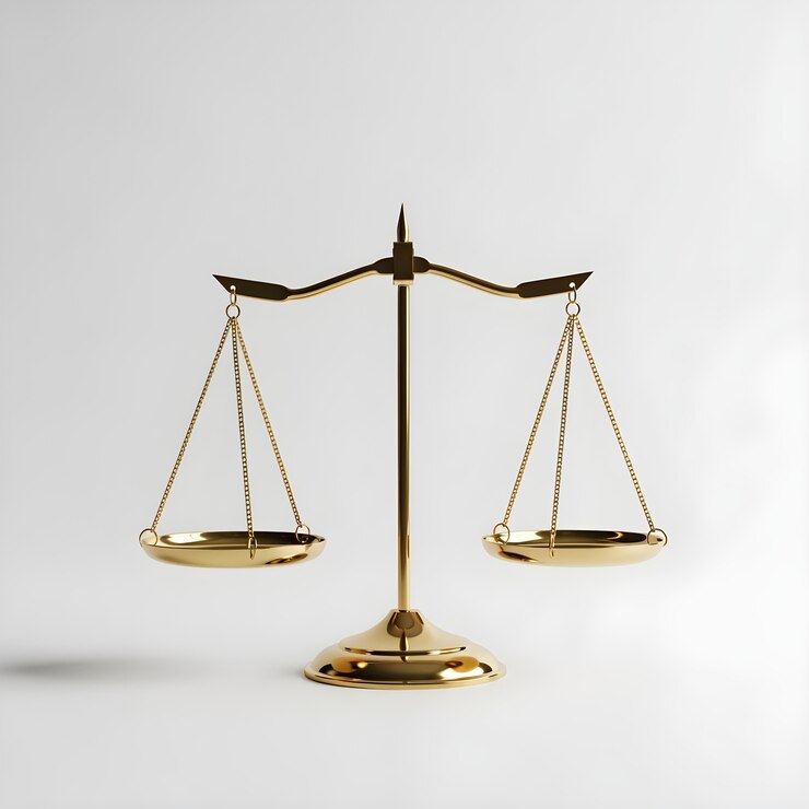 Foto gratuito balanza dorada de la justicia