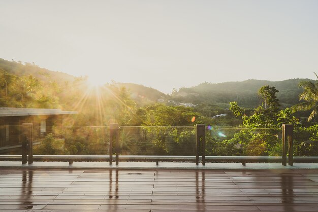 Balcon al aire libre