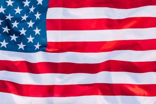 Bandera americana en el día de la independencia
