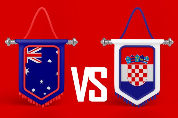 Bandera de Australia VS Croacia