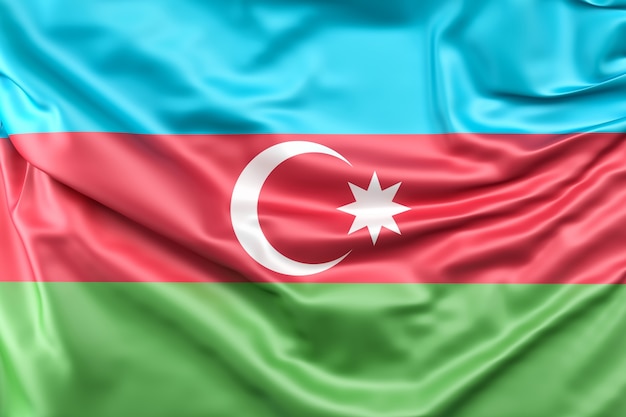 Foto gratuita bandera de azerbaiyán