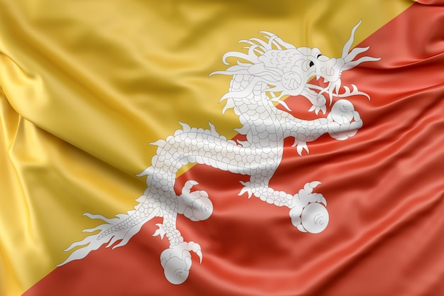 Bandera de Bhután