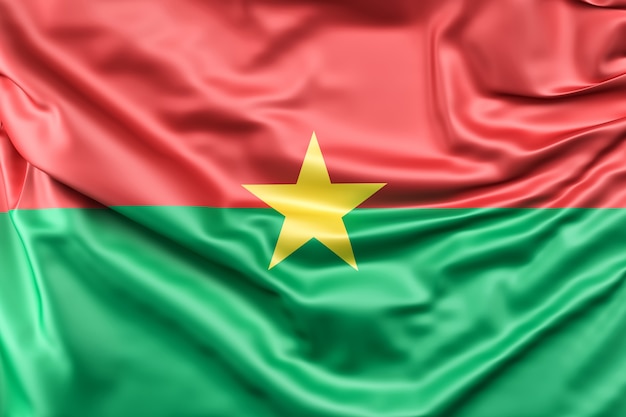 Foto gratuita bandera de burkina faso