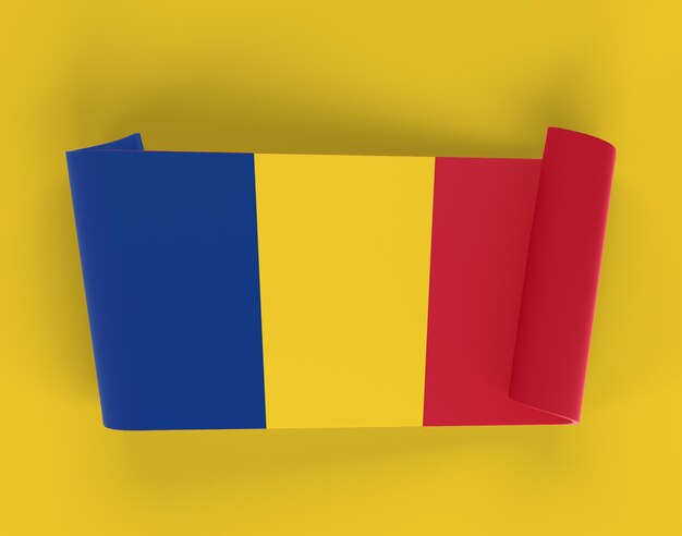 Foto gratuita bandera de la cinta de rumania