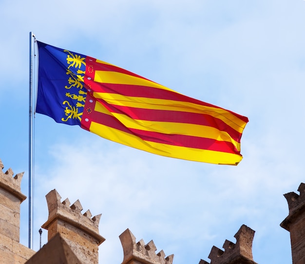 Foto gratuita bandera de la comunidad valenciana