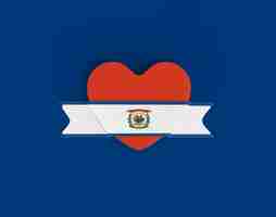 Foto gratuita bandera del corazón de la bandera de virginia occidental