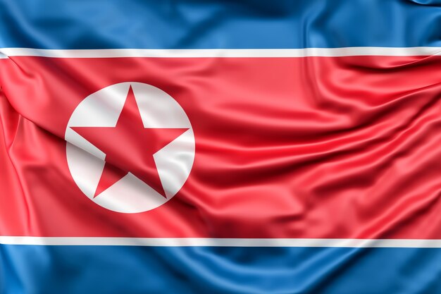 Bandera de Corea del Norte