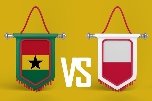 Bandera de Ghana VS Polonia