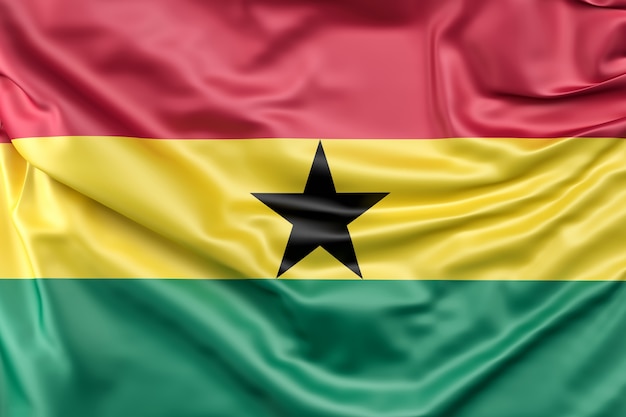 Foto gratuita bandera de ghana