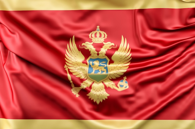 Foto gratuita bandera de montenegro