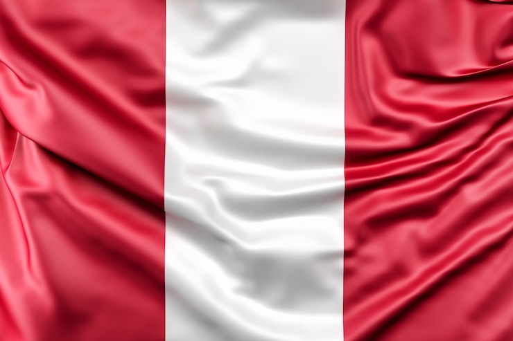 Foto gratuito bandera de perú