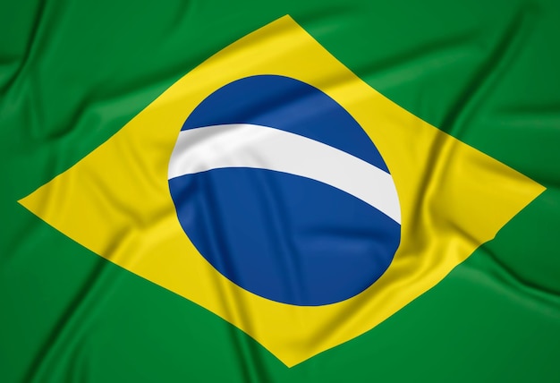 Foto gratuita bandera realista de brasil