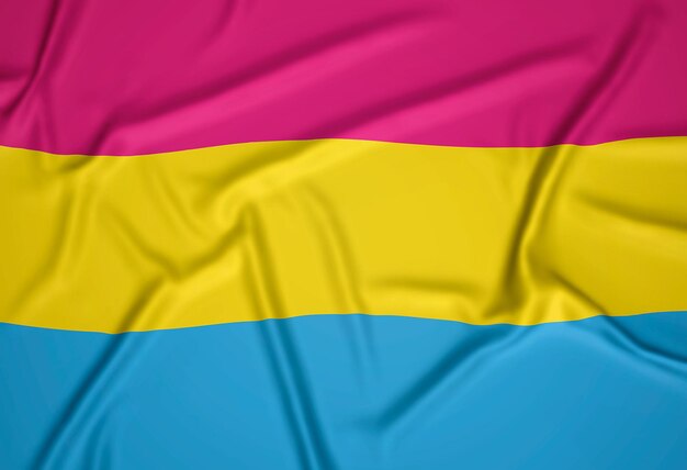 Bandera realista del orgullo pansexual