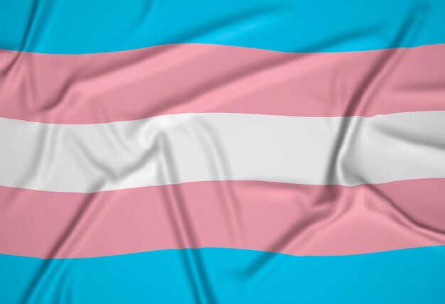 Bandera realista del orgullo transexual