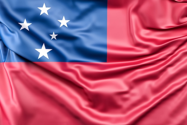 Foto gratuita bandera de samoa