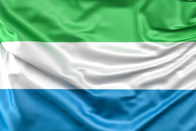 Foto gratuita bandera de sierra leona