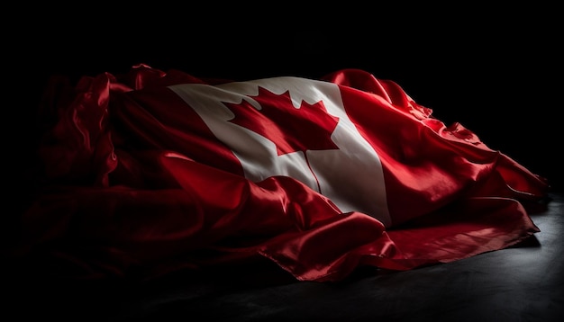 Foto gratuita bandera suiza ondeando orgullosamente símbolo de patriotismo generativo ai