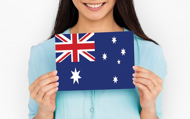 Foto gratuita bandera del union jack del país de australia