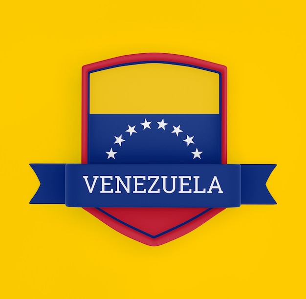 Foto gratuita bandera de venezuela con estandarte